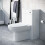 NES Home Modern 500mm Back To Wall WC Toilet Unit Gloss White | Afern 3