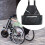 Mobility Scooter Bag and Wheelchair Backpack, Large Capacity, Durable Nylon, Easy Strap Install 3