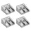 8pcs Magnesium Pencil Sharpener Survival Multi-Function Magnesium Alloy Survival Pencil Sharpener 4