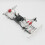 4 set Metal Chassis Pull Rods Servo Fixed Mount Bracket  for MN D90 D91 MN99S 1/12 Silver 3