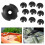 20Pcs Deck  Guide Slotted Round Out Pull Rope Buckle Fitting Accessories for Kayak Canoe Boat 7