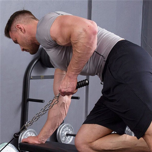 4Pcs Push Down Single Gym Handle Triceps Strength Pull  Hand Grips for Cable Machine Attachment Arm Fitness Equipment 2