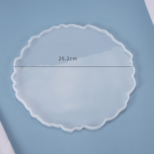 2X DIY Crystal Epoxy Mold Compote Swing Table Round Lace Coaster Table Decoration Silicone Mold 1
