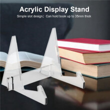6X Vinyl Record Storage Holder Acrylic Record Display Stand Portable Book Display Stand
