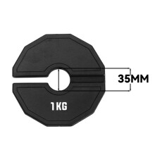 4X Gym Micro-Plates Hantle Frakcyjne Talerze Ciężarków Gumowe Talerze Ciężarków Frakcyjne Talerze Ciężarków Dodatek Zmień Czarny 1kg