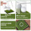 4X  Display Box Acrylic  Stand Transparent Display Box Square Display Box with Green Base 6