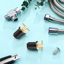 4 Pcs T-Handle Drain Plug Twist-Turn Marine Boat Drain Plugs Rubber Plugs with Brass Handle Boat Marine Accessories