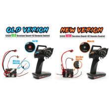 2X Version 2.4G 2CH V2 Transmitter Radio Remote Controller for 12428 12423 1:12 RC Car Crawler Parts