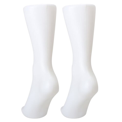4PCS Female Foot Sock Sox Display Mold Short Stocking Mannequin White