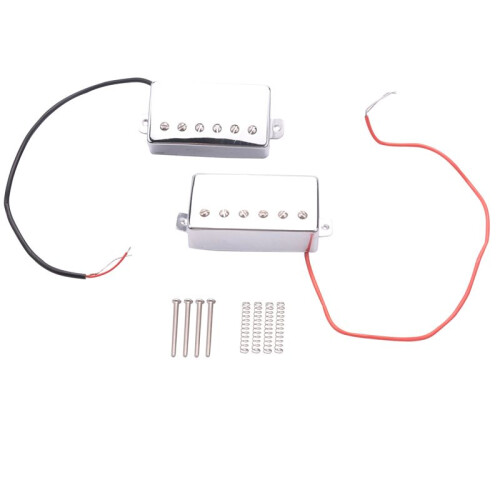 Set med 4 Elgitarr Humbucker Pickup Neck Bridge Pickuper för LP-Gitarrtillbehör Krom 1