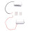 Set med 4 Elgitarr Humbucker Pickup Neck Bridge Pickuper för LP-Gitarrtillbehör Krom 3