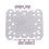 2X Square Shape White  Light Lamp COB SMD LED Module Chip 30-36V 20W 4