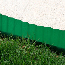 2X Plastic Garden Fence Corrugated Fence Fence Garden Gardening Lawn Fence Decoration 20cmx9m