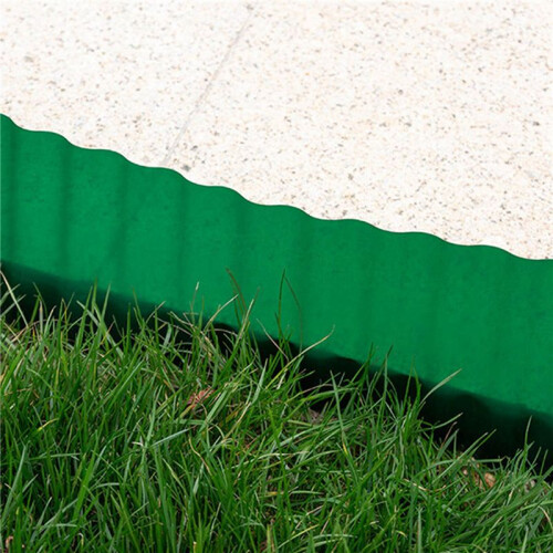 2X Plastikowy Płot Ogrodowy Płot Falisty Płot Ogród Ogrodnictwo Trawnik Płot Dekoracja 20cm X 9m