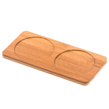 Bamboo Plant Tray 19.5x9.2cm Oval Holder with Precise Fit for Bathroom Kitchen and Planters