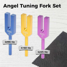 4X Tuning Forks Set 4096 Hz 4160 Hz 4225 Hz Tuning Forks Set for Sound Healing, Musical Instrument