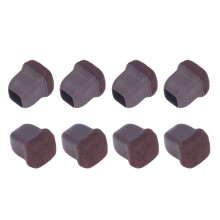 8Pcs TPE Brown Chair Leg Protectors Set for 14-37mm Furniture Legs