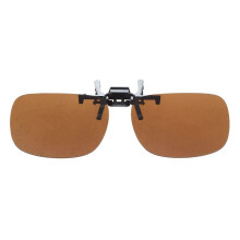 3X Unisex Rechteck Clip Objektiver Clip Polarisierte Sonnenbrillen - Dunkelgrau