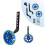 4x Rodas de Treinamento Infantis para Bicicleta de 20 Polegadas Rodas de Treinamento de Bicicleta Flash Rodas de Treinamento de Bicicleta com 7