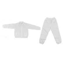 Antistatische Polyester-Arbeitshose Weiß XXL Schutzoverall für die Werkstatt