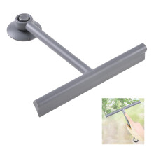 22cm Silicone Shower Squeegee Grey Bathroom Glass Wiper for Streak Tiles Windows Mirrors