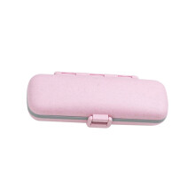 Pill Organizer with Lattice Compartments and Sealed Lid, Plastic Medicine Storage Case for Travel