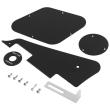 3Set Zwarte Slagplaat/Cavity/ Covers/Pickup Selector Plate/Bracket/Schroeven voor LP Gitaarstijl