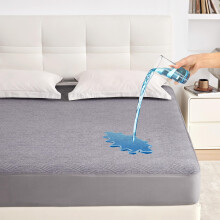 Queen Waterproof Mattress Protector with Breathable 3D Air Fabric, Deep Pocket Fit, Machine Washable, Gray