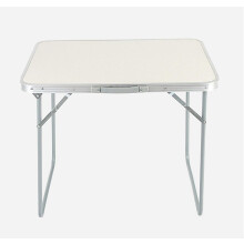 Folding Camping Table with Stable Loadbearing Support and Reinforced Metal Edges for Outdoor BBQ
