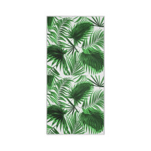 Green Tropical Palm Leaves Towel 30x15 Fast Drying Absorbent Decorative Hand Towel for Bathroom Gym Yoga