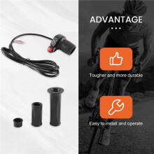 2X Electric Bike Throttle Accelerator for Electric Bicycle/E-Bike/Mountain Bike Throttle Speed Control Handle,36V