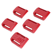 5pcs Lithium Battery Holder for Power Tools, ABS, Fits DW Red Batteries