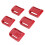 5pcs Lithium Battery Holder for Power Tools, ABS, Fits DW Red Batteries 1