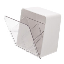 Clear Cotton Swab Holder and Acrylic Pad Organizer with Lid, Dual Compartment Dustproof Design