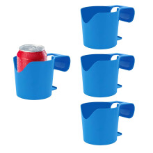 4pcs Pool Cup Holder for Above Ground Pools, No Spill Drink Holder Fits 2in Round Rails