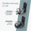 4X Wall-Mounted Bicycle Pedal Mounting Bracket Heavy-Duty Bicycle Fixed Hook Pedal Bicycle Storage Bracket 2