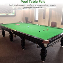 2X Biljartdoek, 8Ft Pooltafel Viltdoek voor 8Ft Pooltafels, Biljartbeschermer met 12 Stoffen Strips Gebruikt voor Clubs, Bars