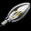 3X Dimmable E12 2W COB Edison Candle Flame Filament LED Light Bulb Lamp 10x3.5cm 6