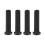 4Pcs Spacer & Bushing Set Black Polaris 2
