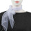 4X Bello Moda Pianura Piazza Chiffon Collo Sciarpa Capo Sciarpe 70 cm X 70 cm (Bianca) 8