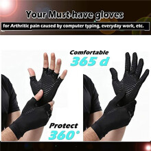 4x Arthritis Compression Gloves Women Men Relieve Hand Pain Gloves for Typing Support for Joints Daily Support S