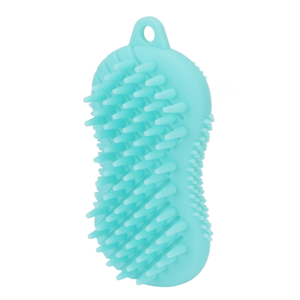 Green Double-Sided Silicone Body Bath Brush Exfoliating Shower Massage