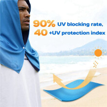 2X Cooling Hoodie Towel,Cooling Towels for Neck and Face,for Sauna Yoga Camping Workout