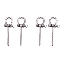 4 Pezzi 304 Staffa Un Vite Nel Acciaio Inossidabile Heavy Duty 180  Swing Hangers Yoga Amaca Sedia Sandbag Hardware Set di Altalene