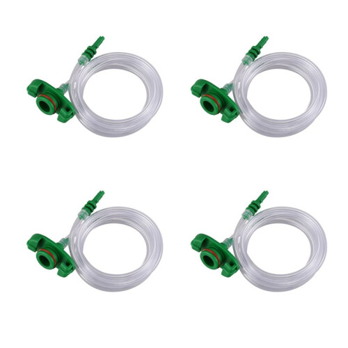 4X 30CC 50CC Kunststoff Transparenter Luftschlauch Klebstoff Spritzenadapter