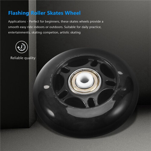 48 Pack Inline Skate Wheels Beginner's Roller Blades Replacement Wheel with Bearings Wheels 70mm 1
