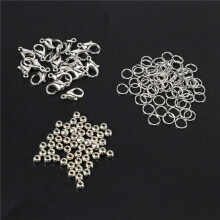 3969Pcs Irregular Gemstone Beads Kit with Spacer Beads Lobster Clasps Elastic Jump Rings for DIY Jewelry Making Supplies