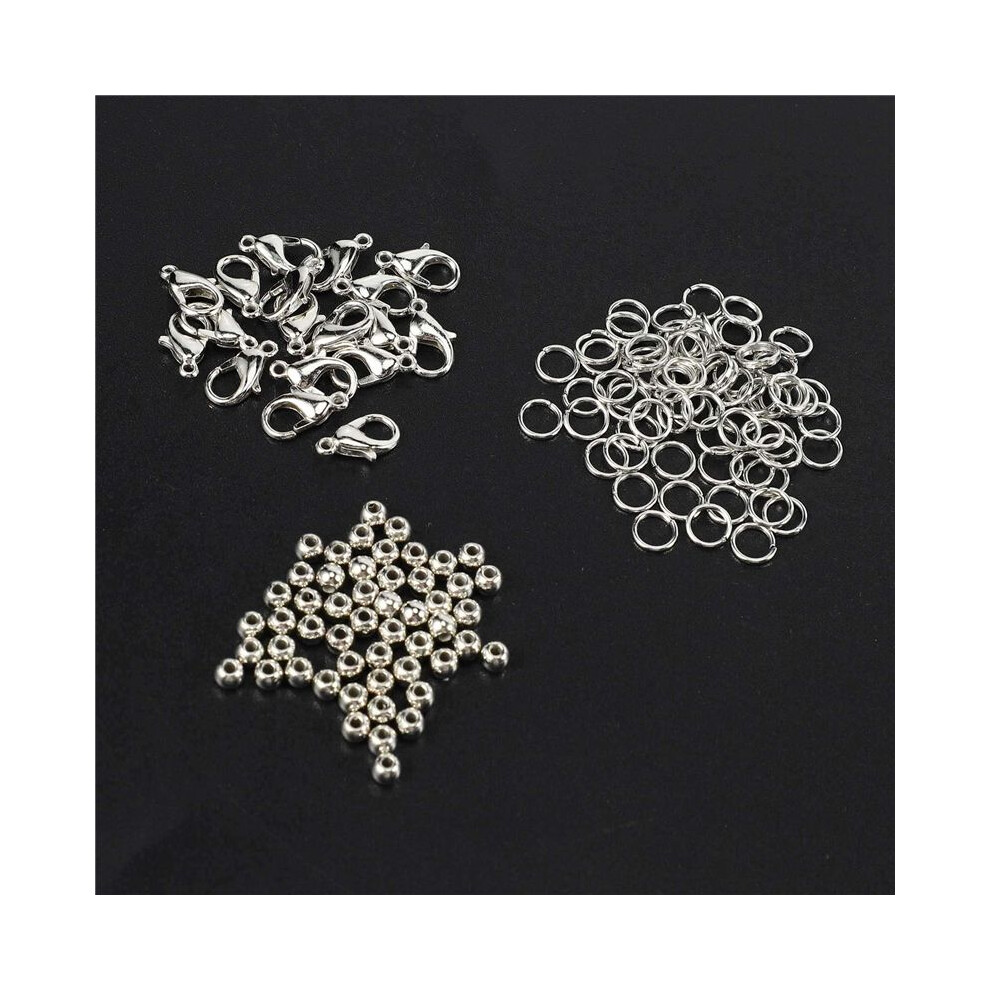 3969Pcs Irregular Gemstone Beads Kit With Spacer Beads Lobster Clasps Elastic Jump Rings For Diy Jewelry Making Supplies 6033967261164