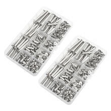 Chicago Screw Binding Screws Posts Assortment Kit for DIY Leather Bookbinding Crafts(240Pcs,M5)