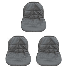 3X Coprisedile Universale per Trattorino Tosaerba, Imbottito, Confortevole, Custodia Media (Grigio)